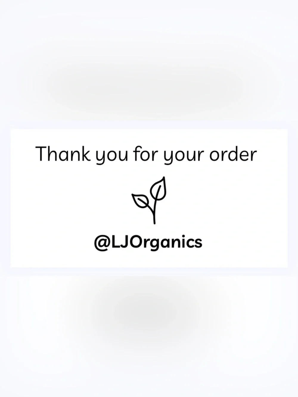 50 CUSTOM STICKERS - 2” x 1” - ‘THANK YOU FOR YOUR ORDER’ - W/ YOUR CLOSET NAME
